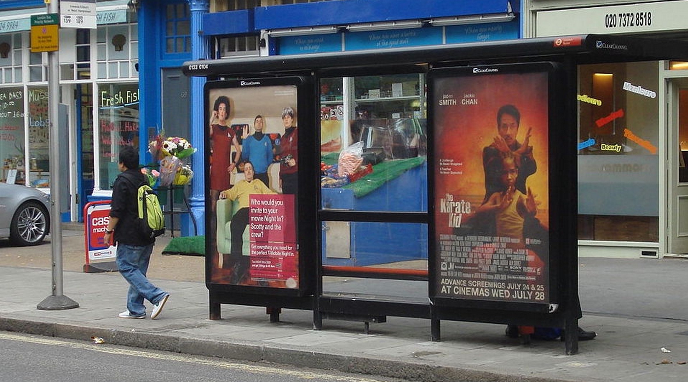 Bus Stop advertising in the Uk