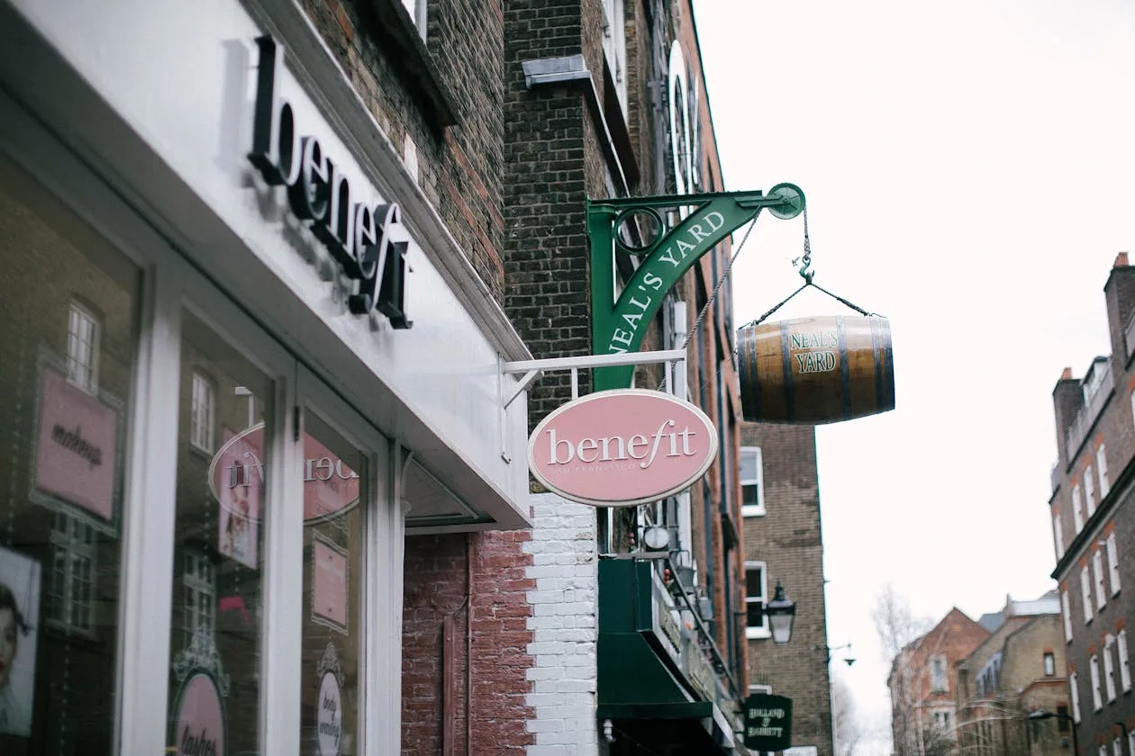London high street with boutique shops — planning permission guidance for shop signs