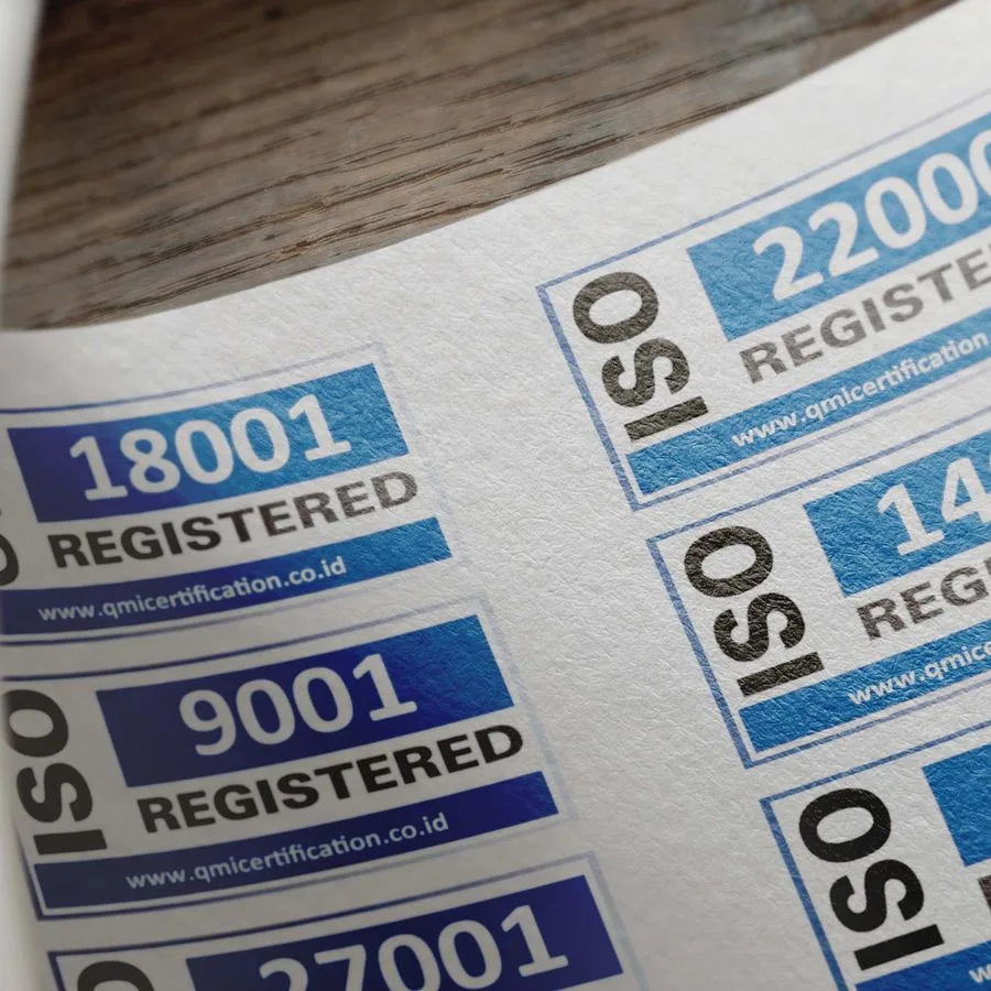 Sheet of printed circular stickers and labels